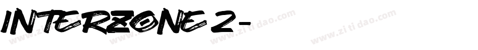 InterZone 2字体转换
